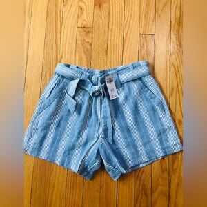 Abercrombie kids belted shorts size 15/16 NWT